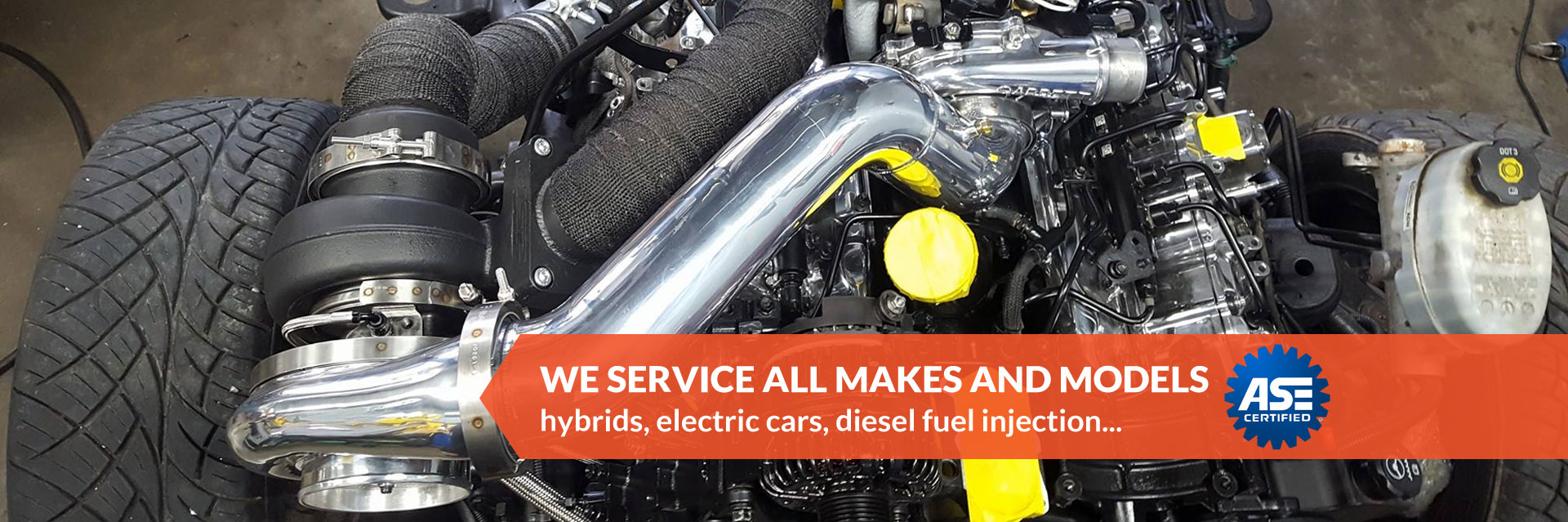 We Service All Makes and Models - hybrids, electric cars, diesel fuel injection
